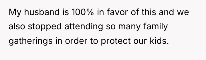 My husband is 100% in favor of this and we...