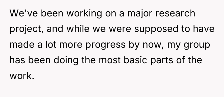 We've been working on a major research project, and while...