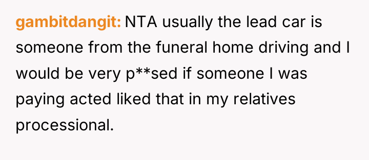 gambitdangit NTA usually the lead car is someone from the...
