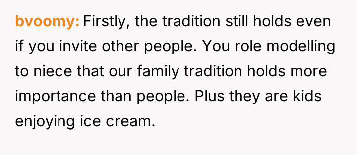 bvoomy Firstly, the tradition still holds even if you invite...