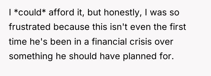 I *could* afford it, but honestly, I was so frustrated...