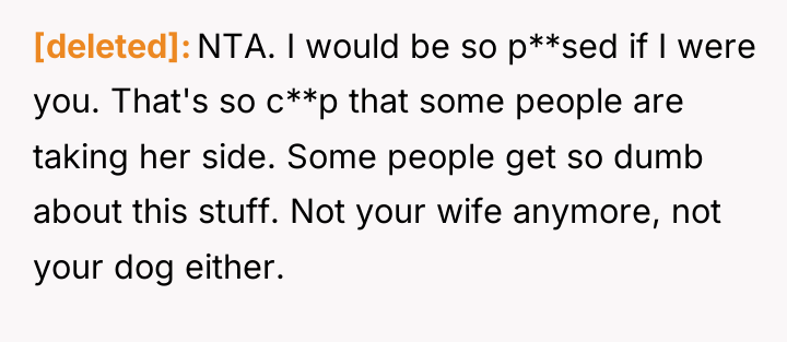 [deleted] NTA. I would be so p**sed if I were...