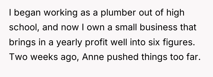 I began working as a plumber out of high school,...