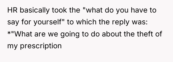 HR basically took the "what do you have to say...