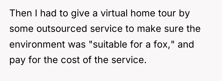 Then I had to give a virtual home tour by...