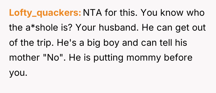 Lofty_quackers NTA for this. You know who the a*shole is?...