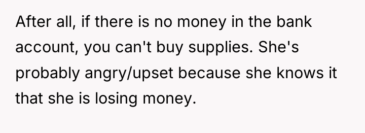 After all, if there is no money in the bank...
