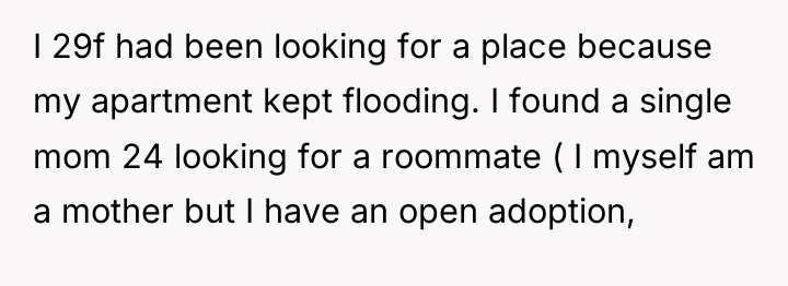 I 29f had been looking for a place because my...