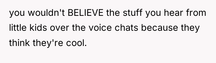 you wouldn't BELIEVE the stuff you hear from little kids...