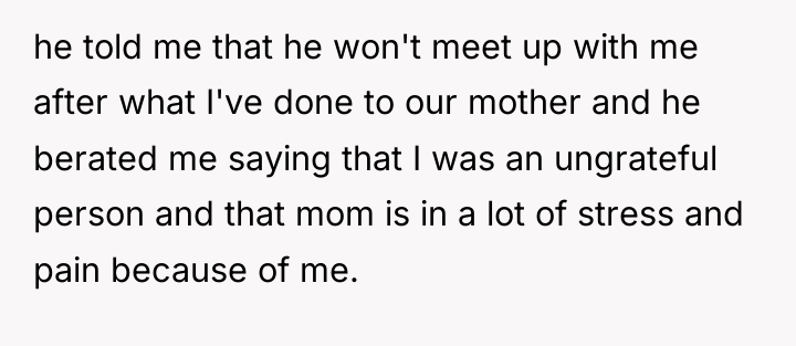 he told me that he won't meet up with me...