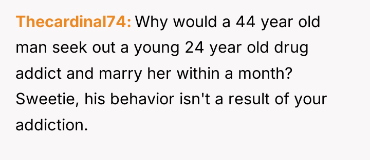 Thecardinal74 Why would a 44 year old man seek out...