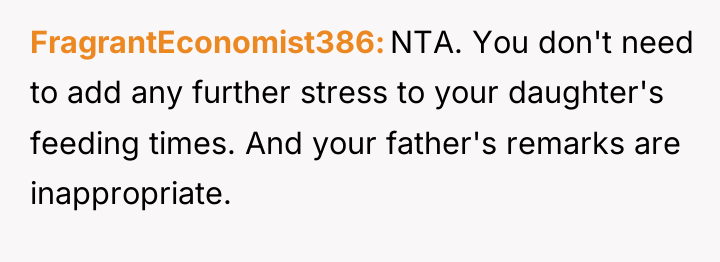 FragrantEconomist386 NTA. You don't need to add any further stress...