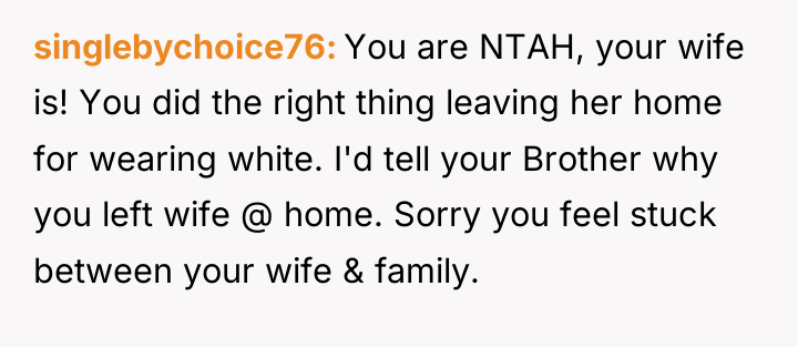 singlebychoice76 You are NTAH, your wife is! You did the...