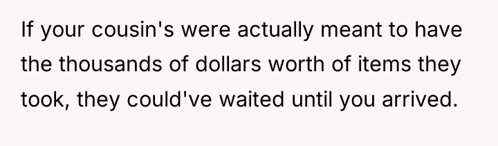 If your cousin's were actually meant to have the thousands...