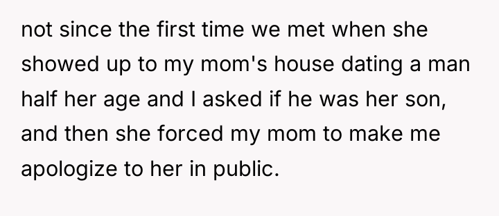 not since the first time we met when she showed...