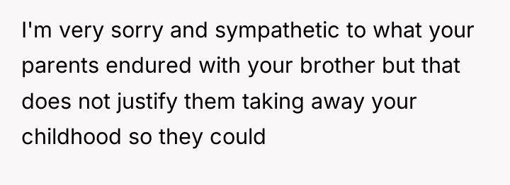 I'm very sorry and sympathetic to what your parents endured...