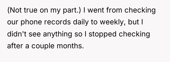 (Not true on my part.) I went from checking our...
