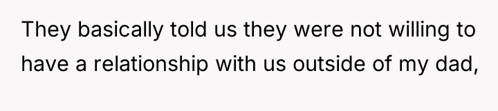 They basically told us they were not willing to have...