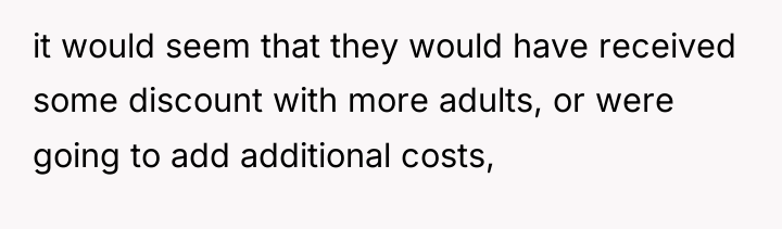 it would seem that they would have received some discount...