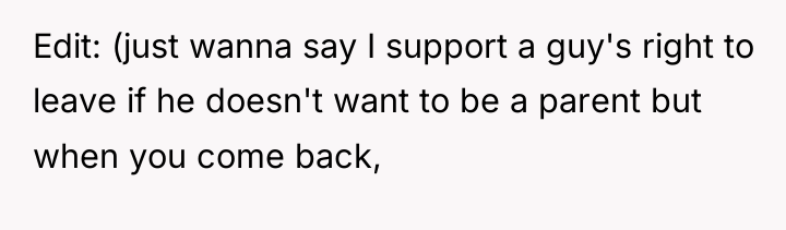 Edit: (just wanna say I support a guy's right to...
