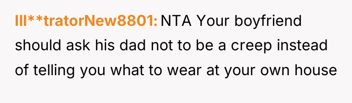 Ill**tratorNew8801 NTA Your boyfriend should ask his dad not to...