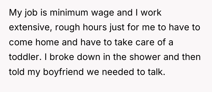 My job is minimum wage and I work extensive, rough...