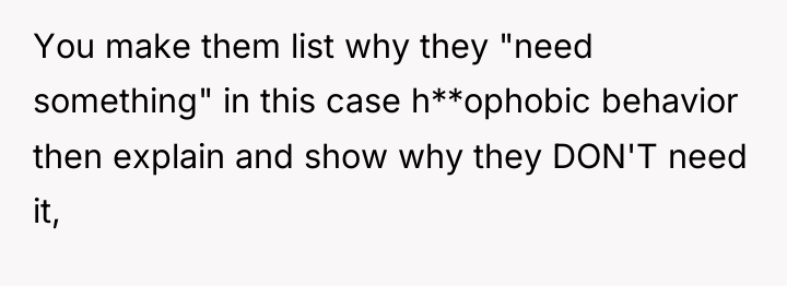 You make them list why they "need something" in this...