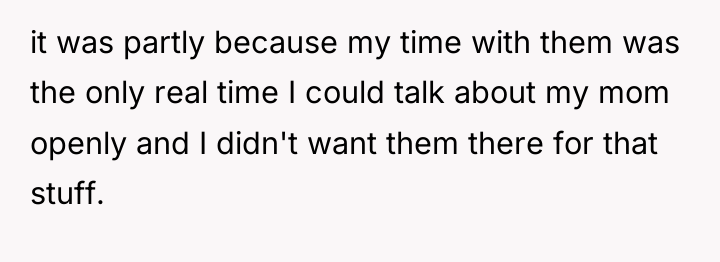 it was partly because my time with them was the...