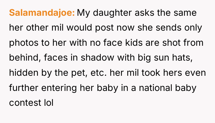 Salamandajoe My daughter asks the same her other mil would...