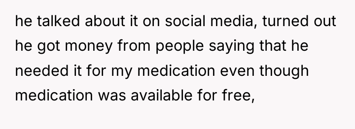 he talked about it on social media, turned out he...