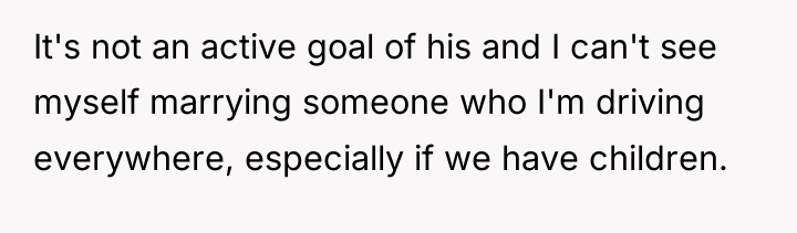 It's not an active goal of his and I can't...