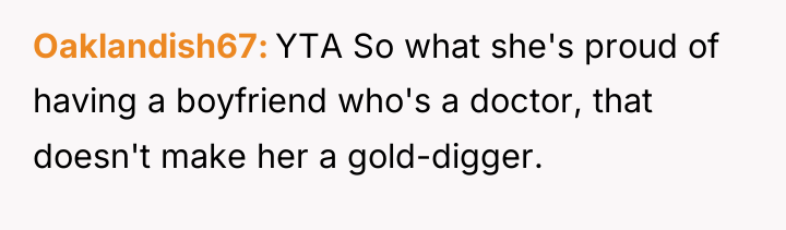 Oaklandish67 YTA So what she's proud of having a boyfriend...