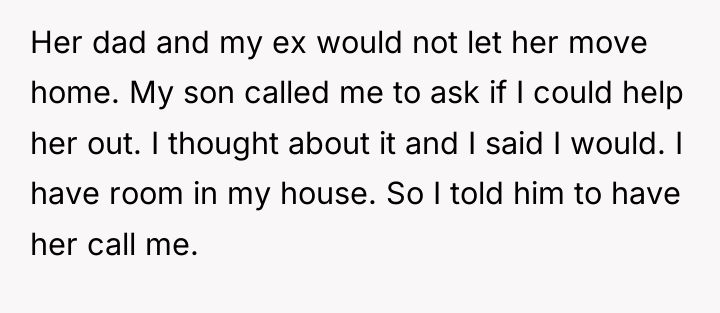 Her dad and my ex would not let her move...