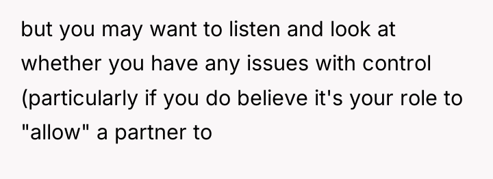 but you may want to listen and look at whether...