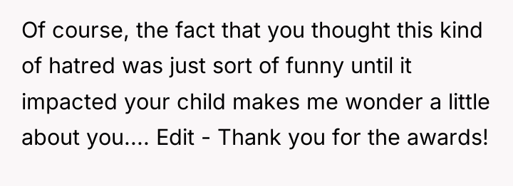 Of course, the fact that you thought this kind of...