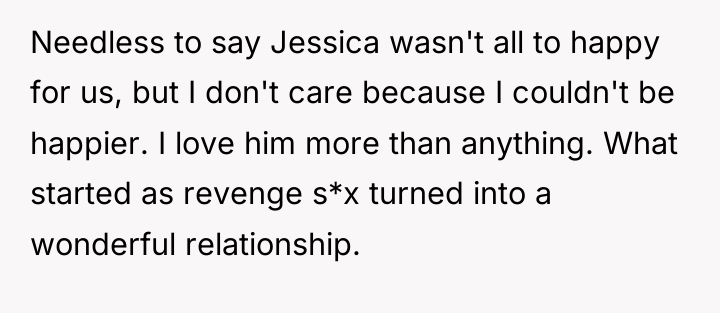 Needless to say Jessica wasn't all to happy for us,...