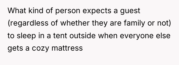 What kind of person expects a guest (regardless of whether...