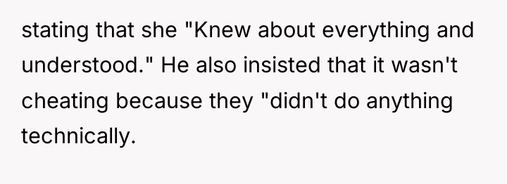 stating that she "Knew about everything and understood." He also...