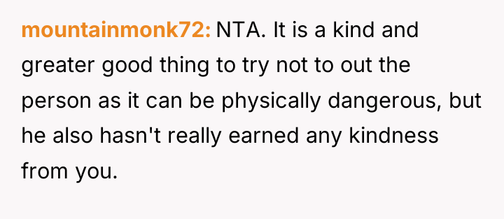 mountainmonk72 NTA. It is a kind and greater good thing...