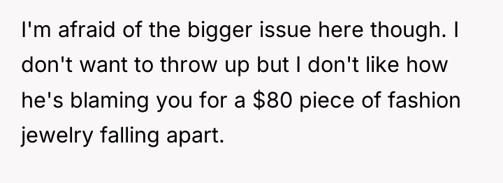 I'm afraid of the bigger issue here though. I don't...