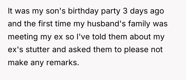 It was my son's birthday party 3 days ago and...
