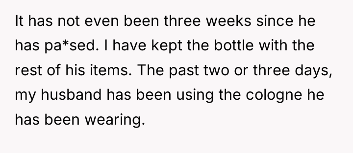 It has not even been three weeks since he has...