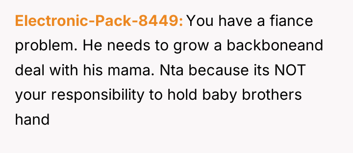 Electronic-Pack-8449 You have a fiance problem. He needs to grow...