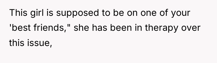 This girl is supposed to be on one of your...