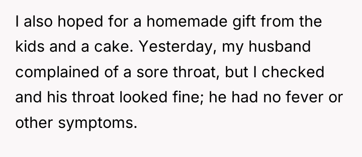 I also hoped for a homemade gift from the kids...