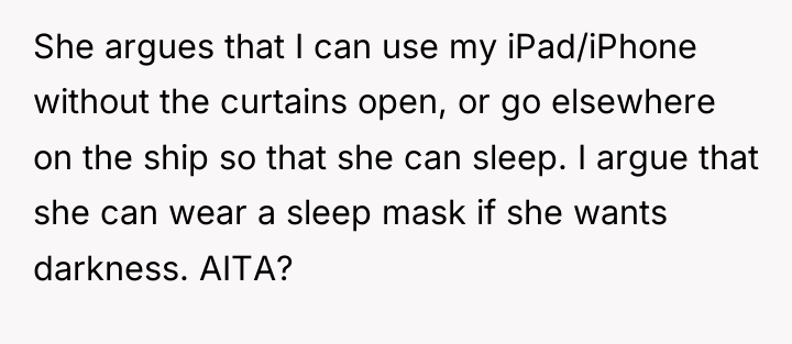 She argues that I can use my iPad/iPhone without the...