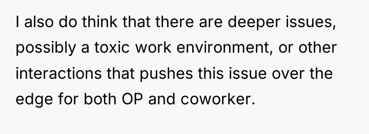 I also do think that there are deeper issues, possibly...