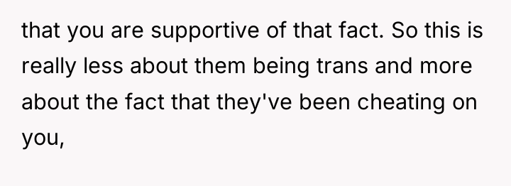 that you are supportive of that fact. So this is...