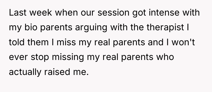 Last week when our session got intense with my bio...