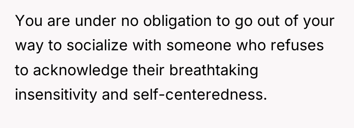 You are under no obligation to go out of your...